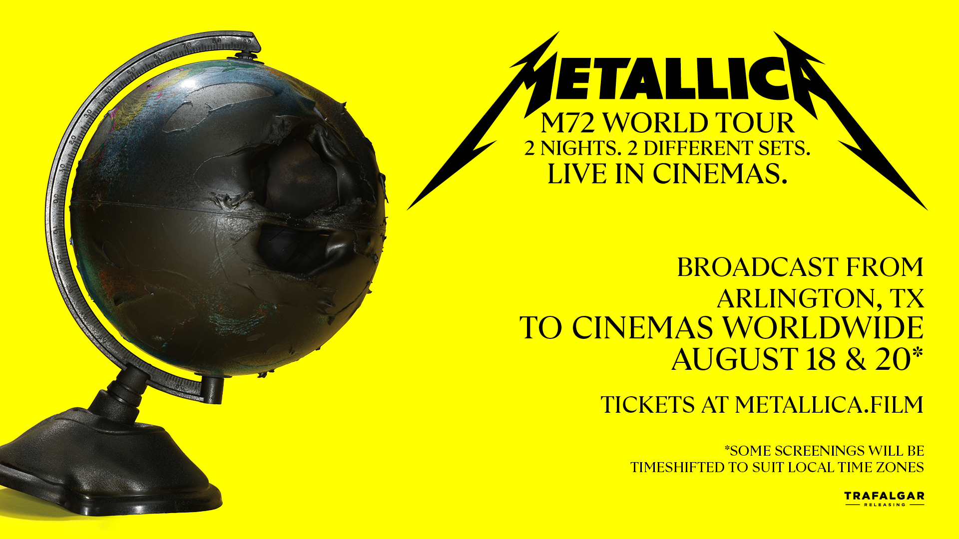 metallica world tour poster